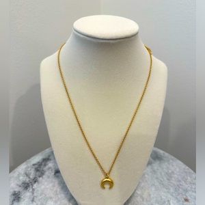 Madewell Vintage Chunky Crescent Moon Necklace
